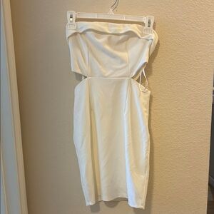 Princess Polly Cream Strapless Dress